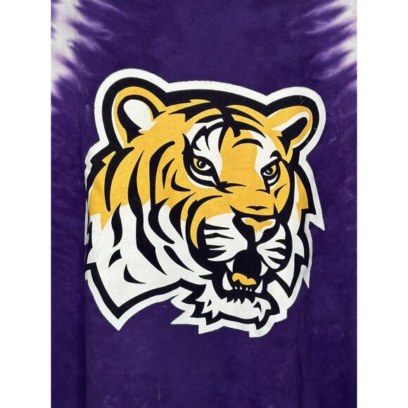 LSU Tigers Purple Tie Dye T-shirt XL By KA, Inc. College Sports Tiger Fans - Picture 2 of 9
